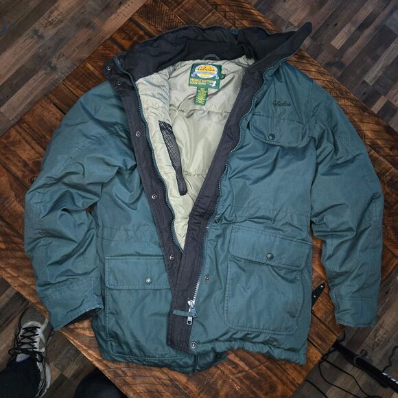 Cabela's Premier Northern Goose Down Parka Coat Jacket Mens Size Large Green C2 - Picture 4 of 15